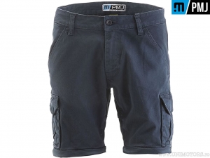 Blugi moto / casual PMJ Jeans SANZ17 Santiago Zip (albastru inchis) - PM Jeans