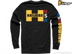 Bluza casual Big H Tee (negru) - Hallman