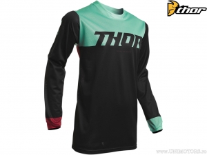 Bluza enduro / cross Pulse Air Factor (negru / verde) - Thor