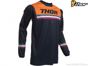 Bluza enduro / cross Pulse Pinner (bleumarin / portocaliu) - Thor