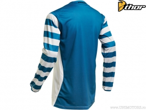 Bluza enduro / cross Ringer (albastru / alb) - Hallman