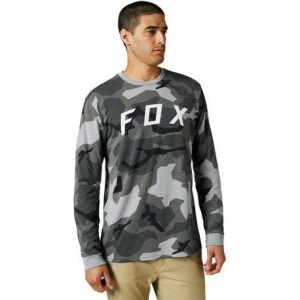 BNKR LS TECH TEE [BLK CAM]: Méret - S