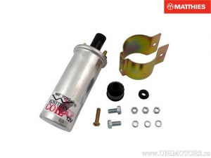 Bobina de indução universal 12V diâmetro 40mm e comprimento 135mm com suporte ajustável - JM