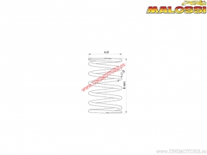 Bogenvariator (57,8x103x4mm / 5,5K) - Aprilia Habana Custom 50 AIR 2T E2 '04-'10 (Piaggio) - Malossi