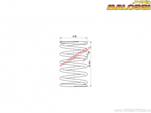 Bogenvariator (70,3x156,5x5,5mm / 6,8K) - Kymco AK 550i 4T H2O E4 ('17-'20) / AK 550i 4T H2O E5 ('21->) - Malossi