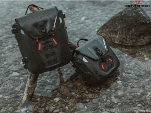 Bolsa lateral SysBag WP (impermeable) M con placa adaptadora izquierda - material: EVA - TPU / 17-23L / negro - SW-Motech