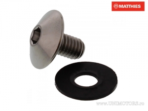 Bolt cap bomb Pro Bolt M6 x 1.00 x 10 mm titanium gri - JM