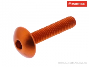 Bolt cap M6 x 1.00 x 30 mm Pro Bolt orange aluminium - JM