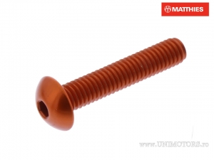 Bolt cap M6 x 1.00 x 30 mm Pro Bolt orange aluminum - JM