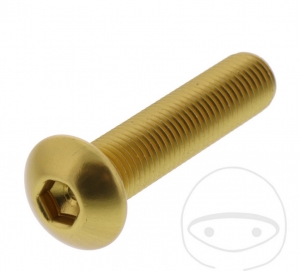 Bolt cap Pro Bolt M10 x 1.25 x 45 mm gold aluminum - JM