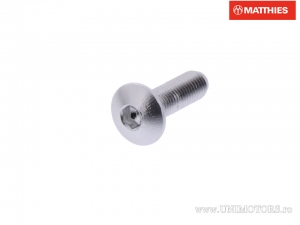Bolt cap screw Pro Bolt M4 x 0.50 x 12 mm silver aluminum - JM
