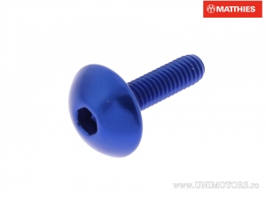 Bolt cap screw Pro Bolt M4 x 0.70 x 15 mm aluminum blue - JM