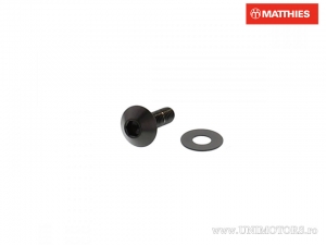 Bolt Cap Screw Pro Bolt M5 x 0.80 x 16 mm Stainless Steel A4 Black - JM