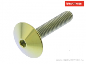 Bolt Cap Screw Pro Bolt M5 x 0.80 x 25 mm Gold Titanium - JM