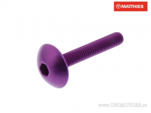Bolt cap screw Pro Bolt M5 x 0.80 x 30 mm aluminum violet - JM