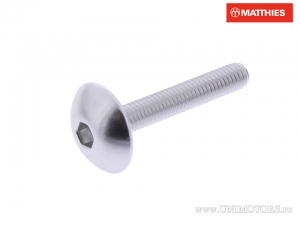 Bolt cap screw Pro Bolt M5 x 0.80 x 30 mm silver aluminum - JM