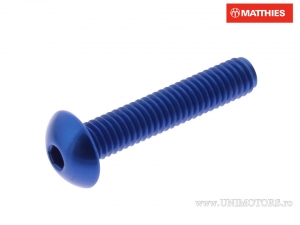 Bolt cap screw Pro Bolt M6 x 1.00 x 30 mm aluminum blue - JM