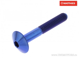 Bolt Cap Screw Pro Bolt M6 x 1.00 x 40 mm Blue Titanium - JM