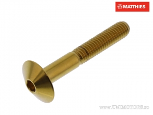 Bolt cap screw Pro Bolt M6 x 1.00 x 40 mm stainless steel A4 gold - JM