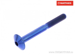 Bolt cap screw Pro Bolt M6 x 1.00 x 55 mm titanium blue - JM
