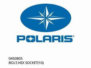 BOLT HEX SOCKET(10) - 0450805 - Polaris