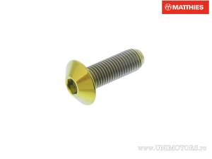 Bolt screw Pro Bolt M4 x 0.50 x 12 mm gold titanium - JM