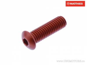 Bolzenkappe M5 x 0.80 x 16 mm Pro Bolt orange Aluminium - JM