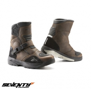 Boots (boots) motorcycle Adventure (Touring) Unisex Seventy model SD-BA5 color: brown