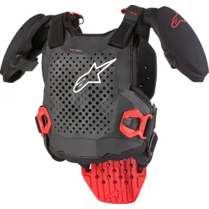 Borstbeschermer Youth A5 S v2 - Zwart, Wit, Rood - Jeugd - S/M - 27011260