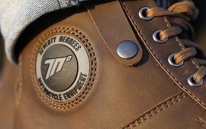 Botas de moto Urban Unisex Seventy modelo SD-BC7 cor: marrom - Marrom, 40