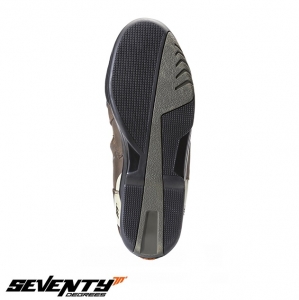 Botas de motocicleta Touring Unisex Seventy modelo SD-BT3 (versão curta das botas SD-BT2) cor: marrom - Marrom, 47