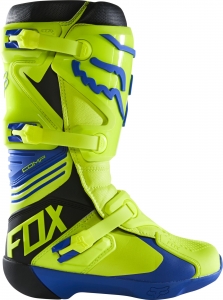 Botas enduro/cross Fox Comp [amarelo/azul]: Tamanho - 11