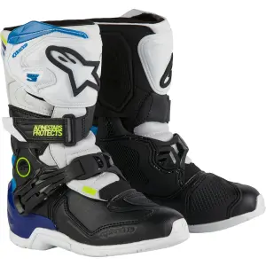 Botas Kids Tech 3S - Preto, Azul, Branco - Crianças - 34110711