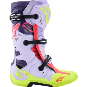 Botas Tech 10 Superventiladas - Diva Rosa, Púrpura, Amarillo Fluorescente - Adulto - 34103379