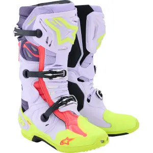 Botas Tech 10 Superventiladas - Diva Rosa, Violeta, Amarillo Fluorescente - Adulto - 34103377