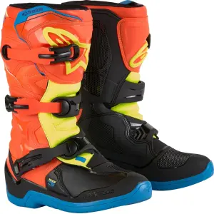 Botas Youth Tech 3S - Negro, Azul, Naranja, Amarillo - Joven - 34110696