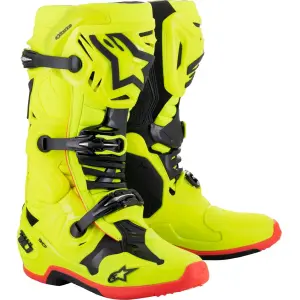 Bottes Tech 10 - Jaune Fluo, Noir, Rouge Fluo - Adulte - 34103001