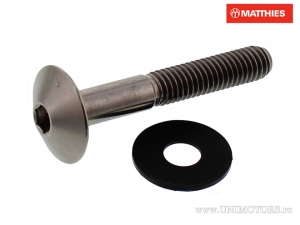 Bout dop gebombeerd Pro Bolt M6 x 1.00 x 40 mm titanium grijs - JM