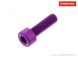 Bout dop Pro Bolt M5 x 0.80 x 16 mm aluminium paars - JM