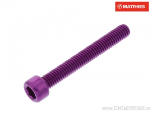Bout dop Pro Bolt M6 x 1.00 x 45 mm aluminium violet - JM