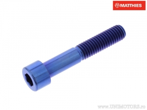 Bout dop Pro Bolt M8 x 1.25 x 45 mm titanium blauw - JM