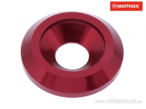 Bout met dop M8 8.00 x 25.00 x 5.00 mm rood aluminium - JM