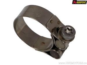 Braçadeira de escape - modelo: R53 - material: aço inoxidável - PIAGGIO MP3 400 - Akrapovič