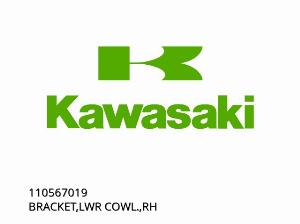 BRACKET,LWR COWL.,RH - 110567019 - Kawasaki