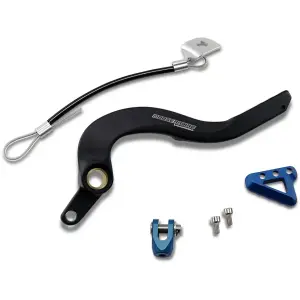 Brake Pedal - black/blue - Yamaha WR 250 F ('15-'18) / YZ 250 F 60th Anniversary ('16) / YZ 250 FX ('15-'23) - Moose