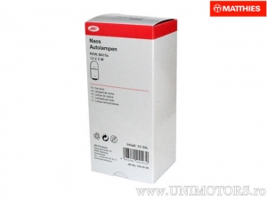 Bremslichtbirne R5W BA15S JMP Naos 12V 5W (Set mit 10 Stück) - JM