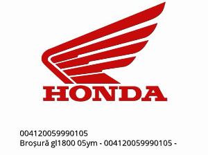 Broșură gl1800 05ym - 004120059990105 - Honda