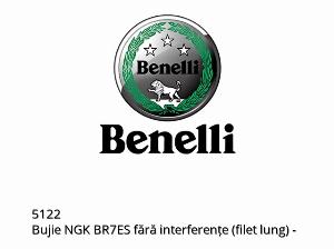 Bujía NGK BR7ES sin interferencias (rosca larga) - 5122 - Benelli