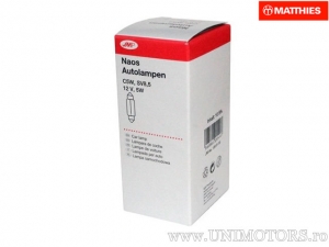 Bulb C5W SV8.5-8 JMP Naos 12V 5W L: 41mm set 10 pieces - JM