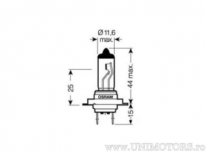 Bulb H7 PX26d TRUCKSTAR PRO 24V 70W - Osram